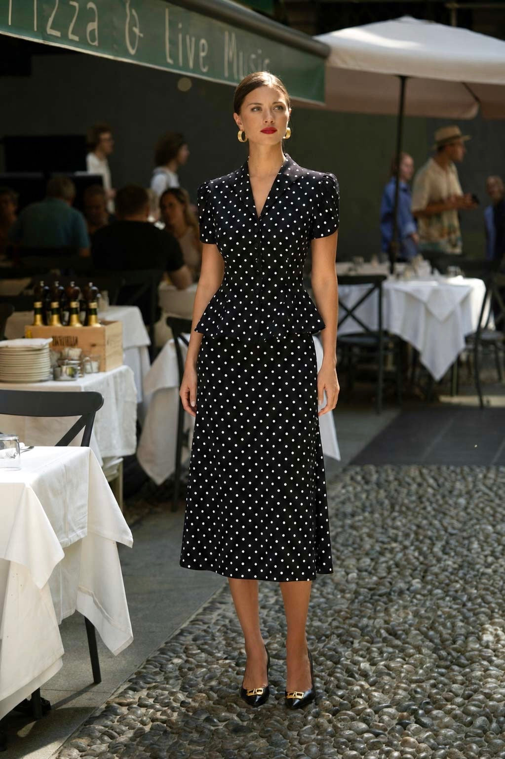 Andi Polka Dot Rayon Blouse