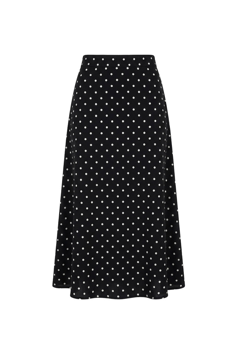 Andi Polka Dot Rayon Skirt