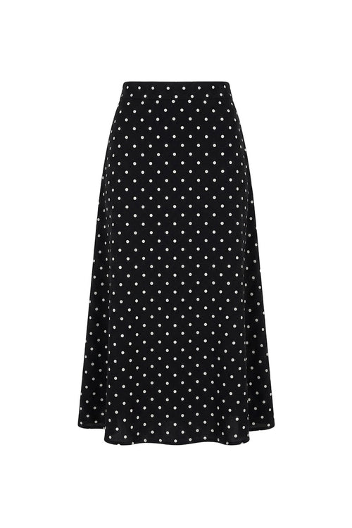 Andi Polka Dot Rayon Skirt