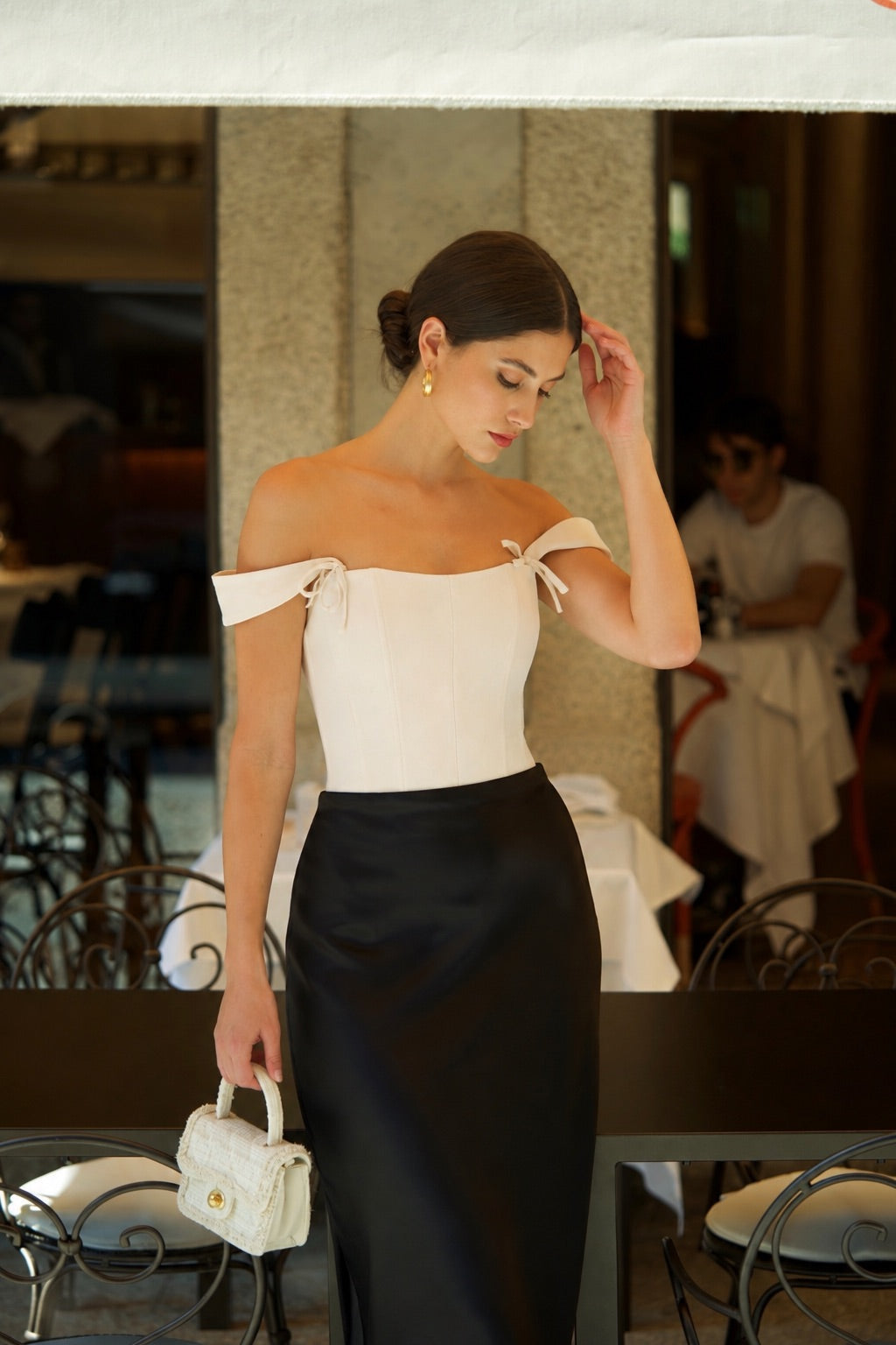 Jeanette Linen Corset Top