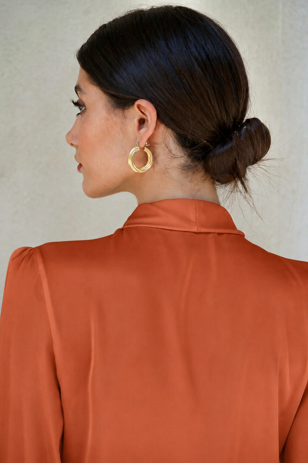 Lena Silk Bow Blouse