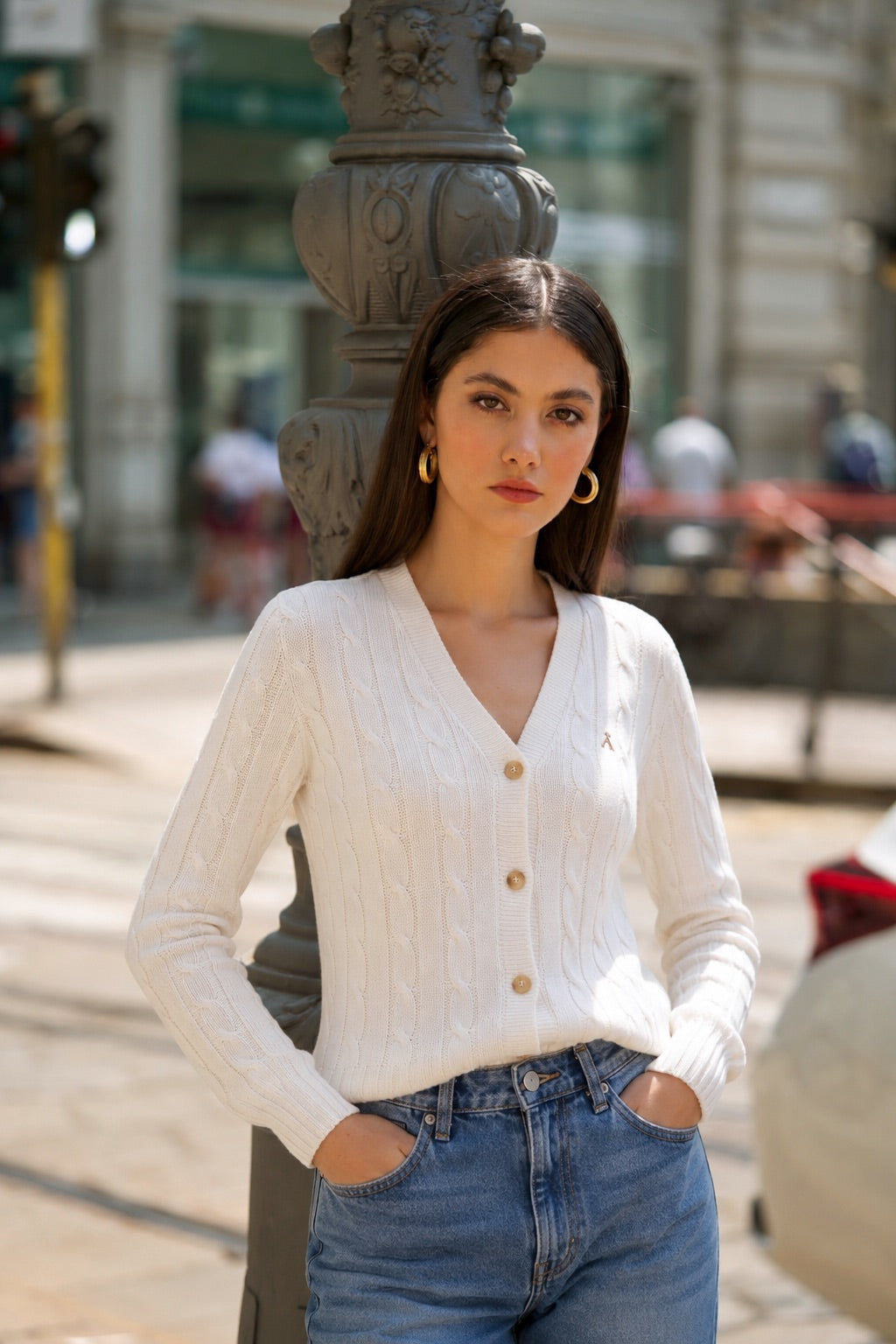 Vince Cotton Cashmere Cardigan