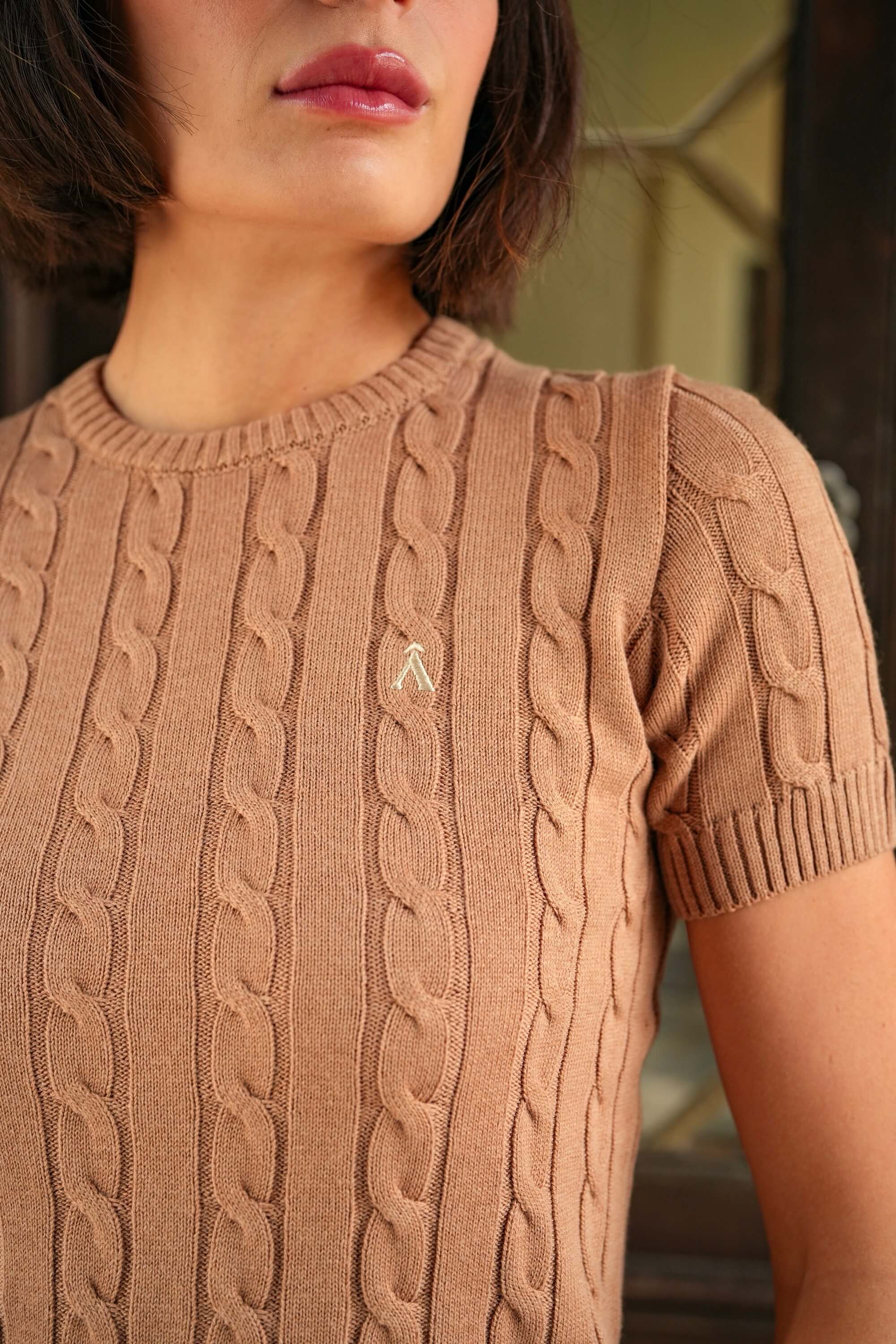 Tina Cable Knit Top