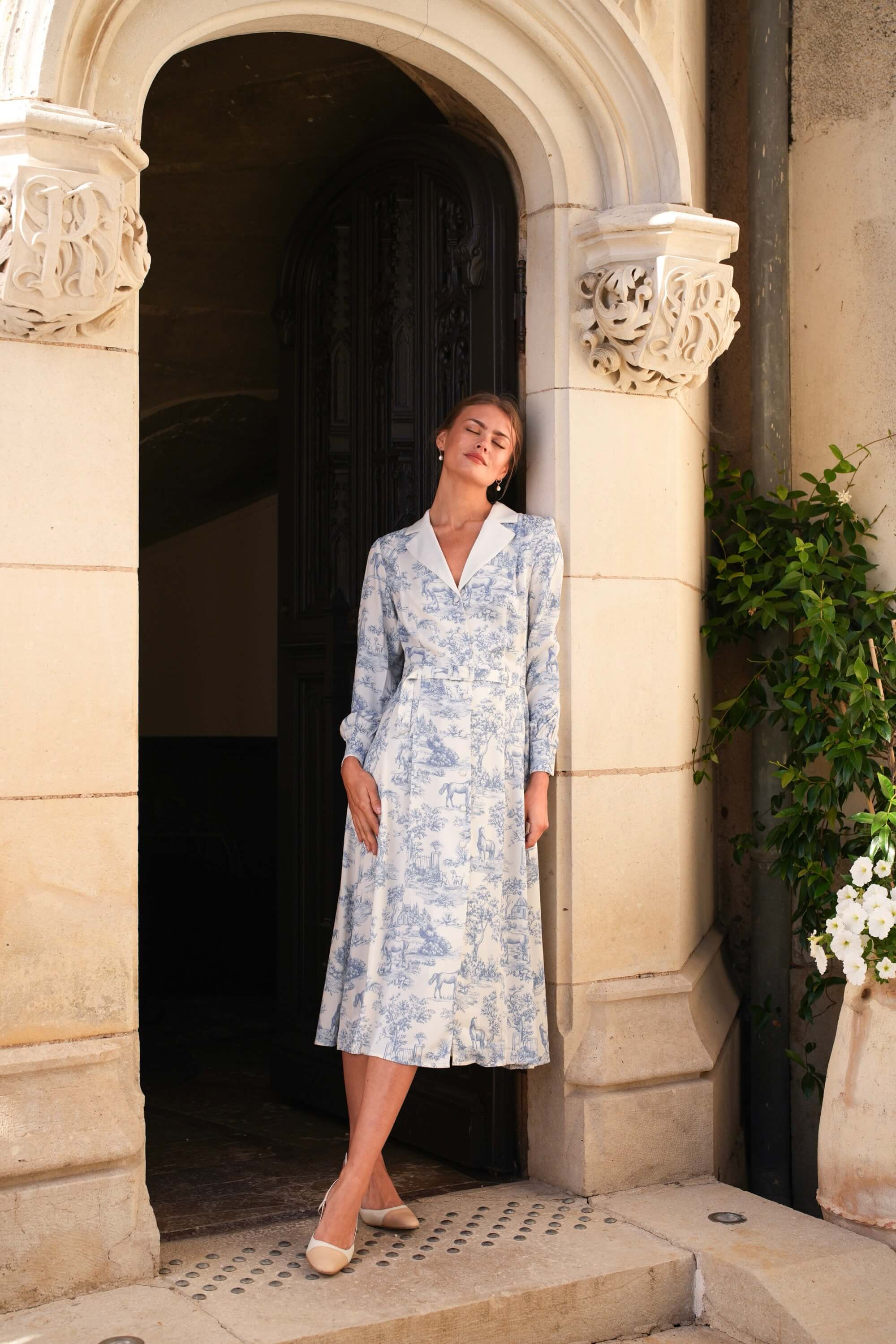Catalina Toile De Jouy Dress