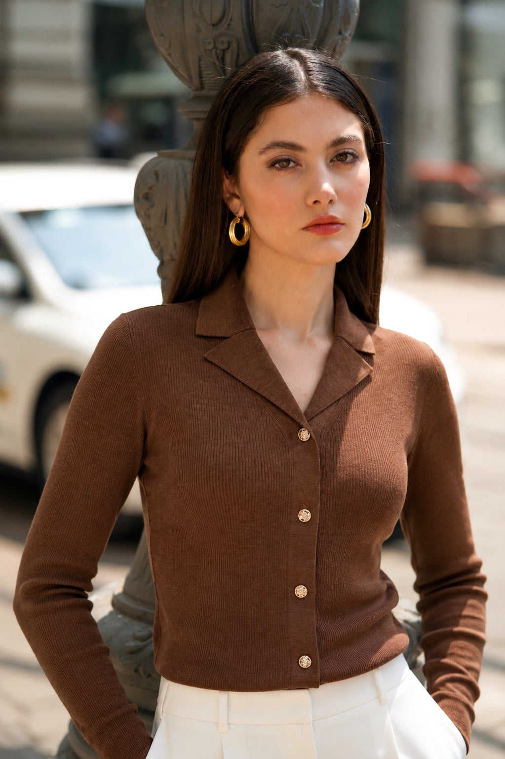 Nella Merino Wool Top