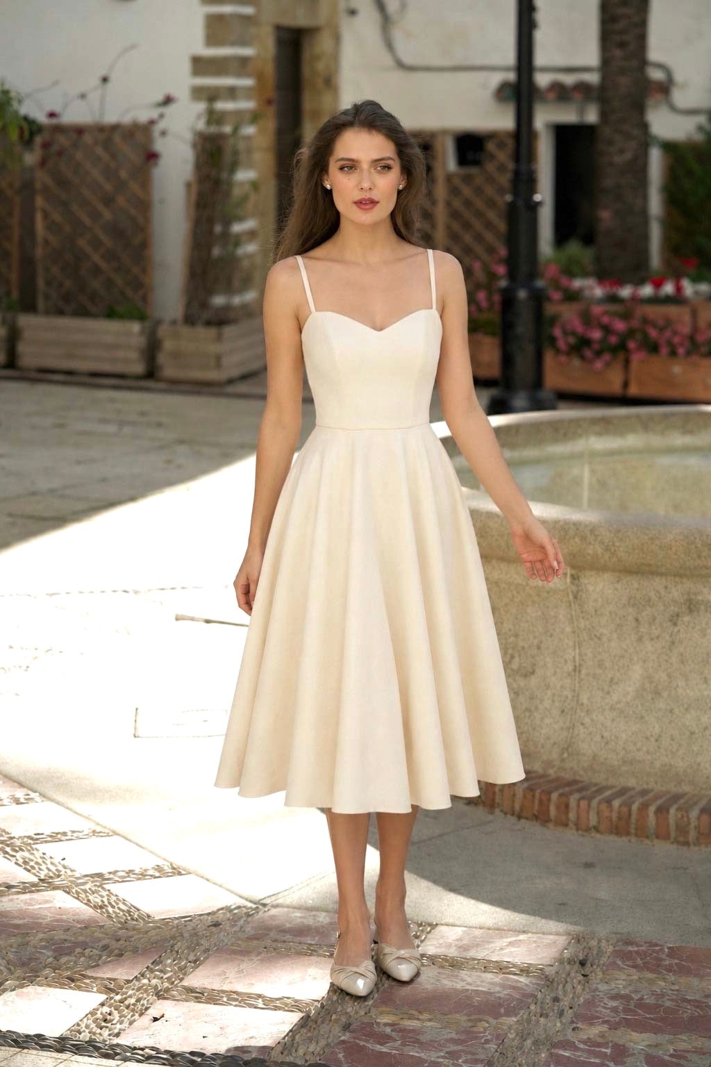 Bardot Linen Dress