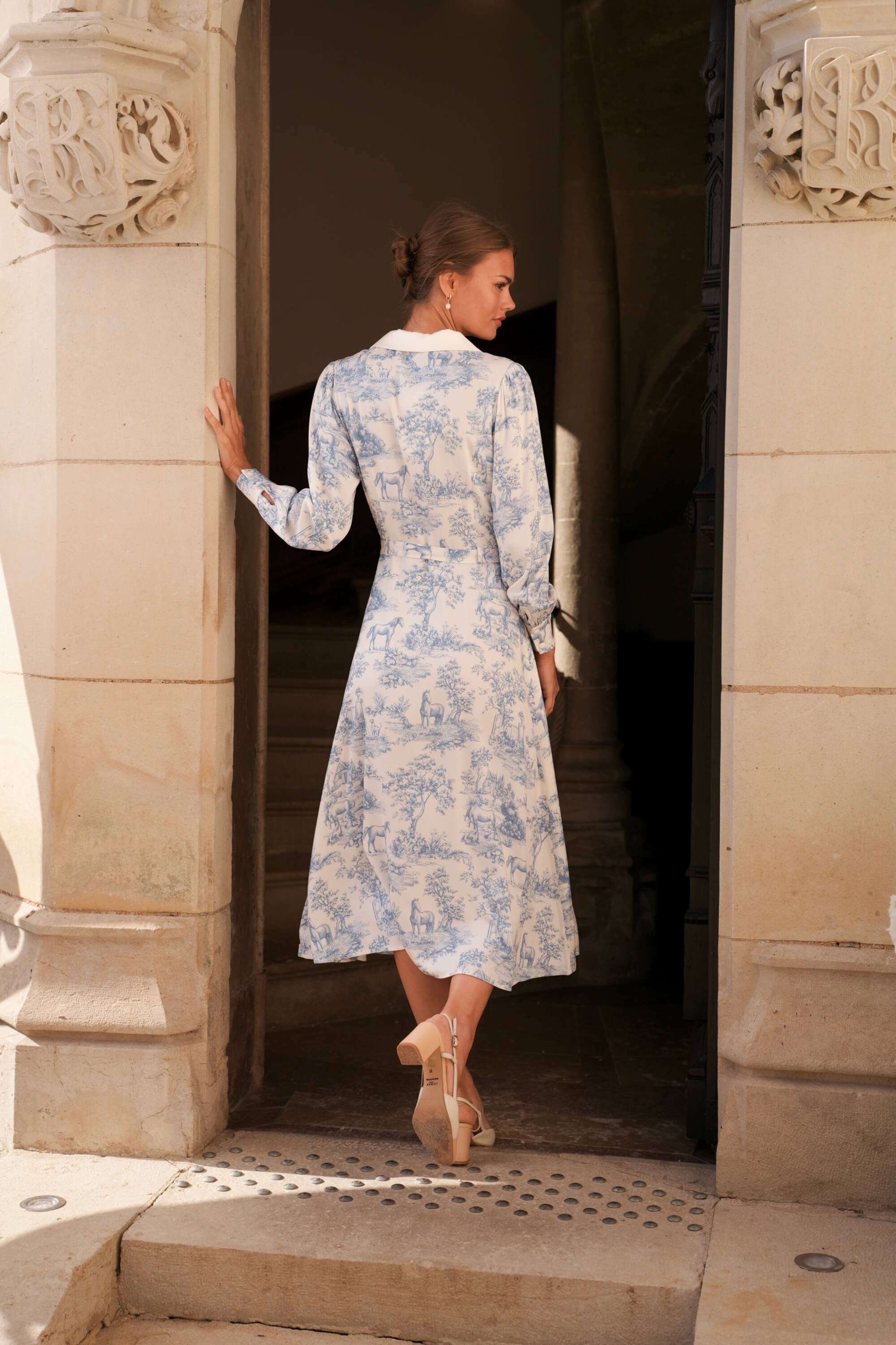 Catalina Toile De Jouy Dress