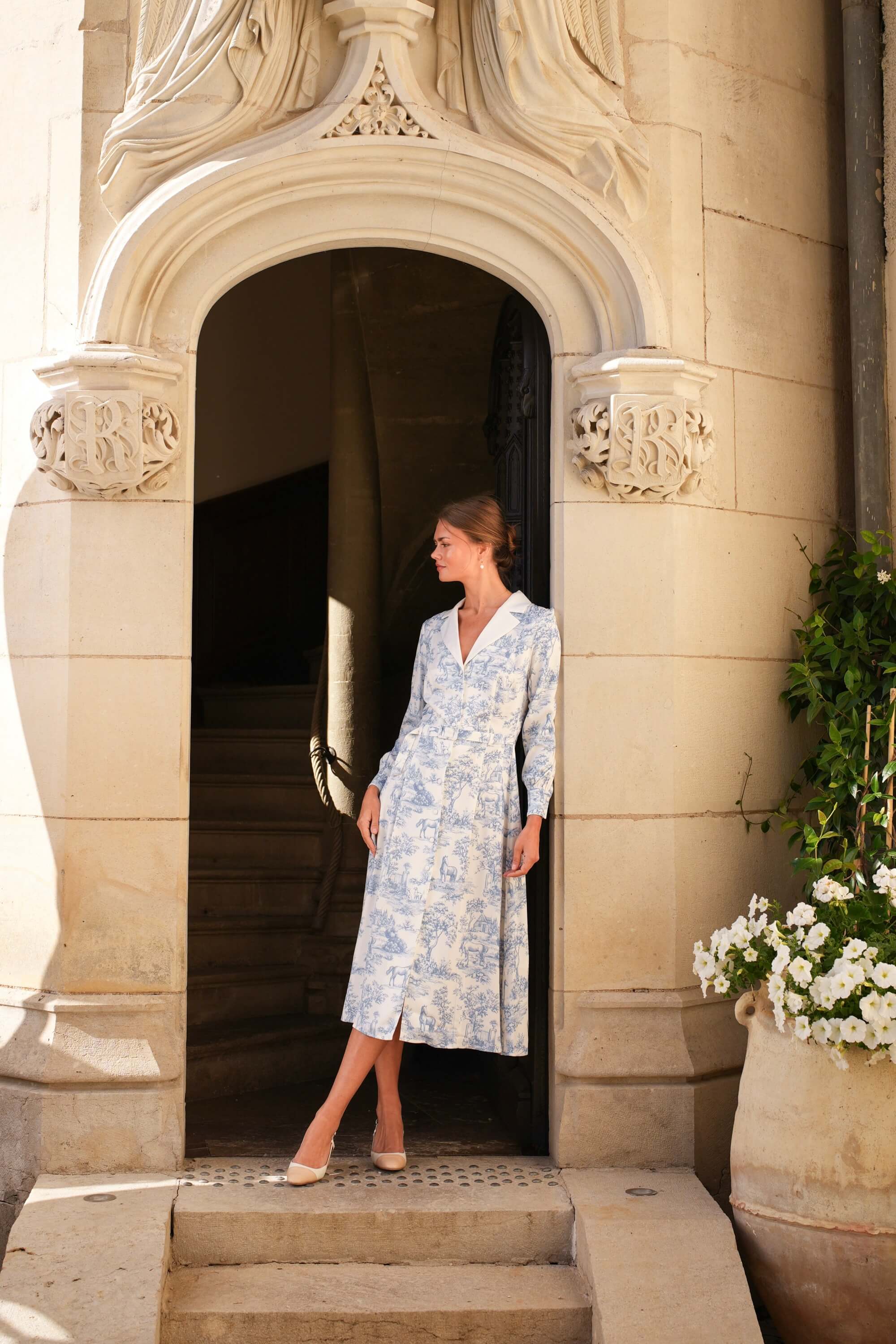Catalina Toile De Jouy Dress