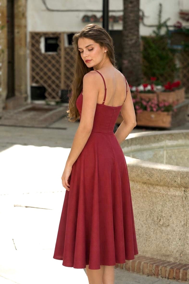 Bardot Linen Dress