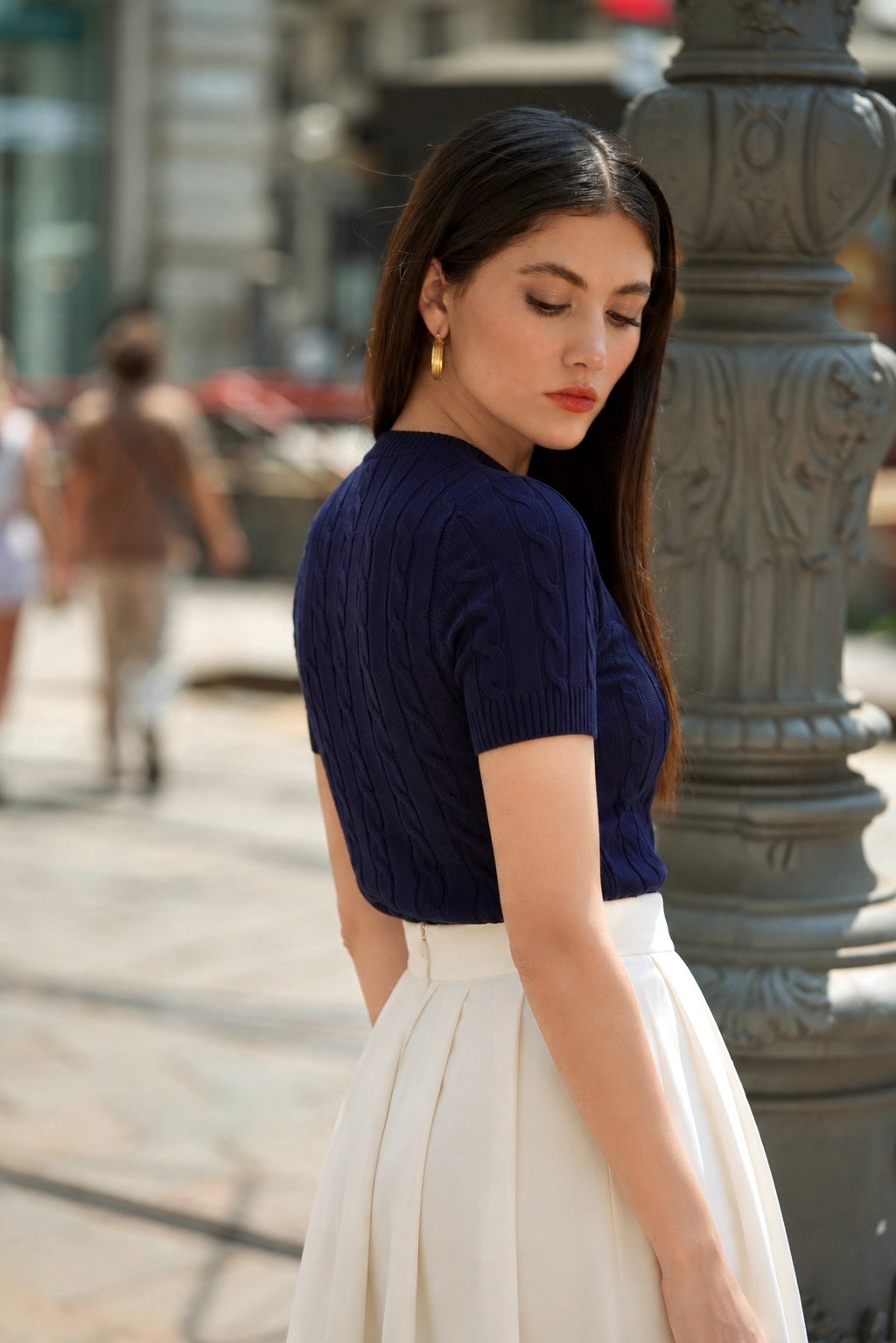 Tina Cable Knit Top