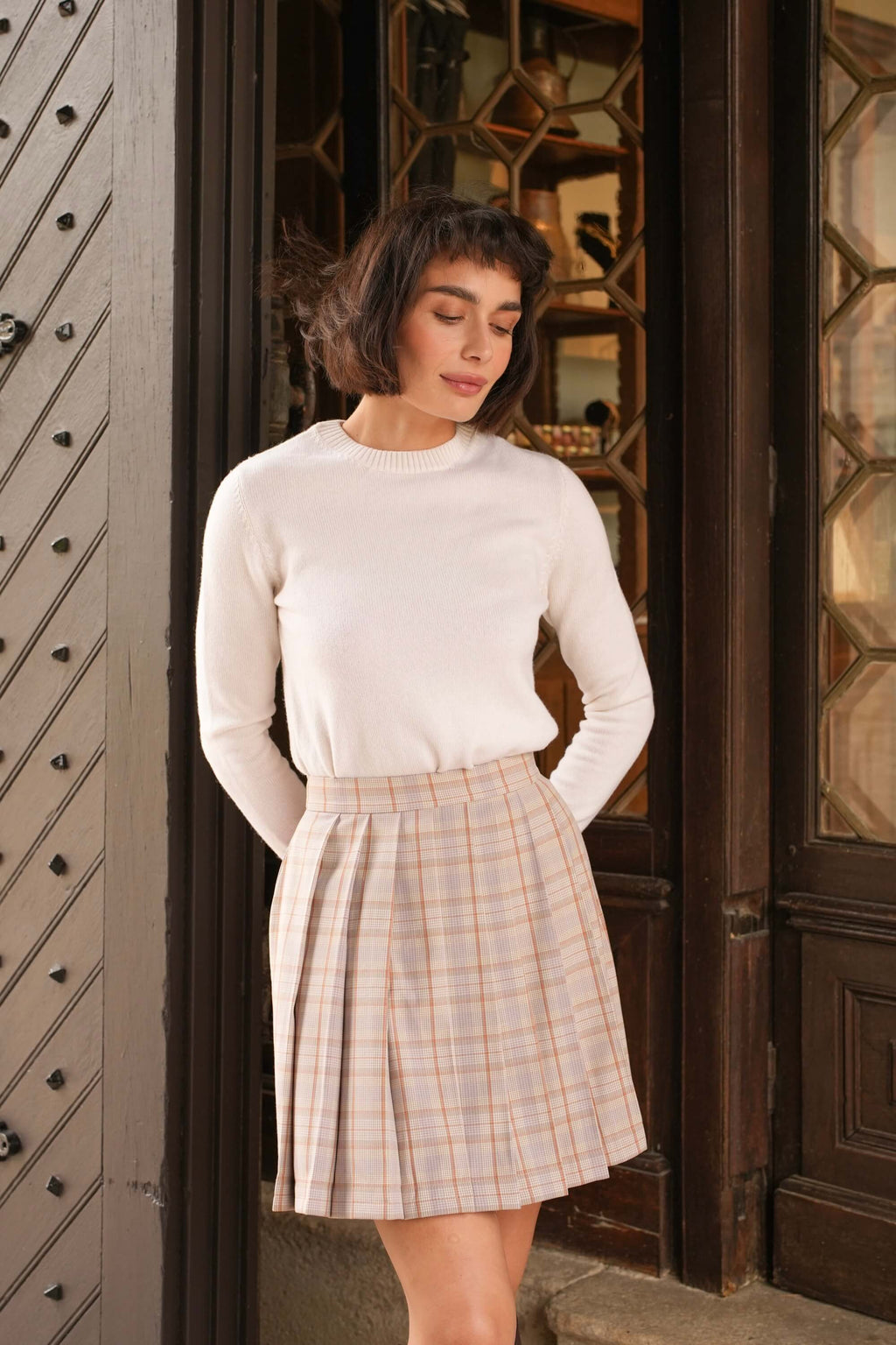 Iris Pleat Skirt