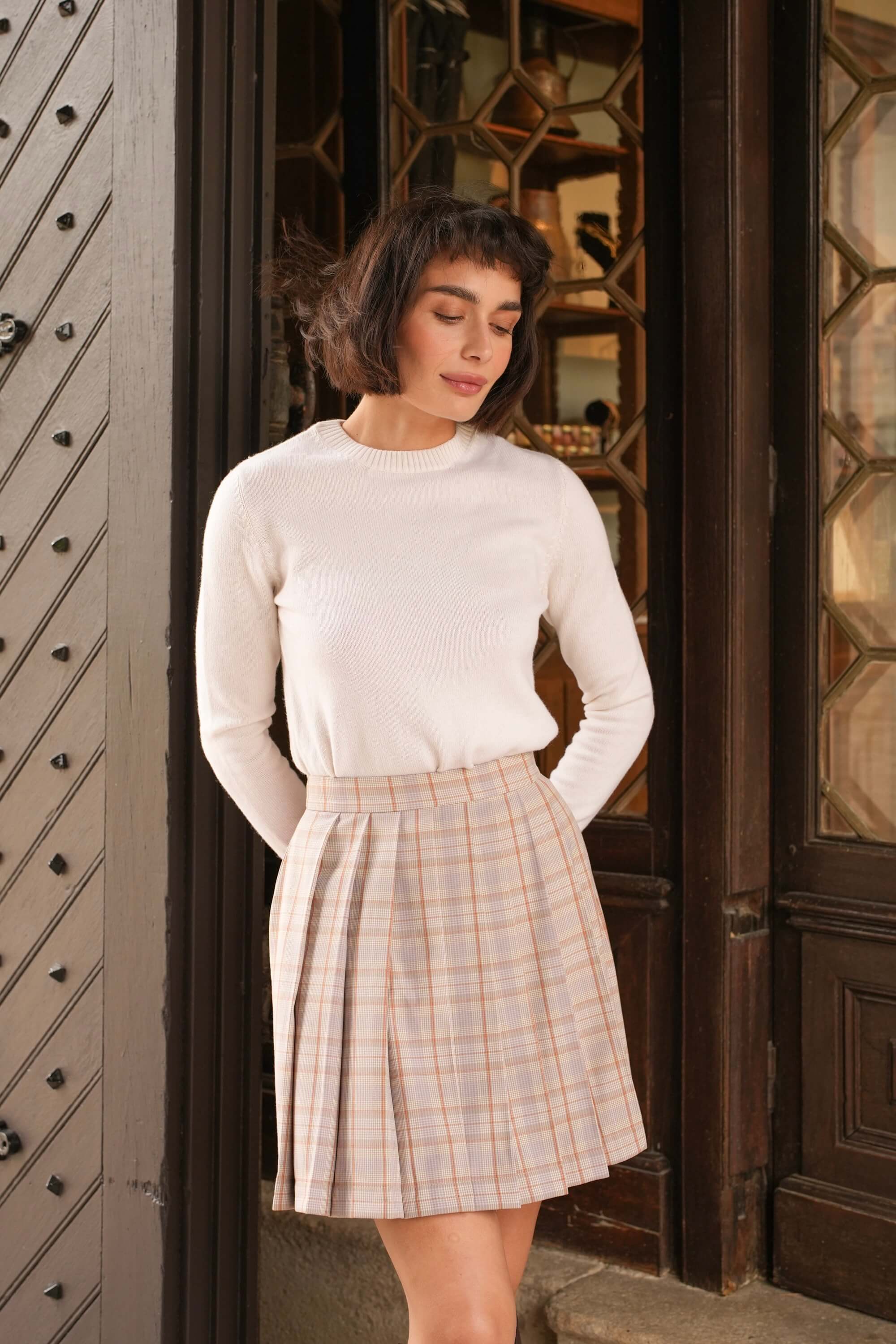 Iris Pleat Skirt